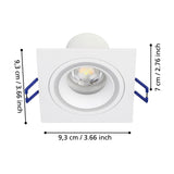 Tomelle Smart Colour Changing LED Downlight 9.3 x 9.3cm - White