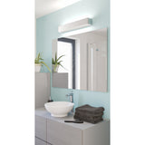 Tomessa LED Bathroom Wall Light - Satin Nickel & White