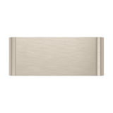 Tomessa LED Wall Light 20cm in satin nickel, a rectangular aluminium box with rounded side edges, shown on a plain white background.