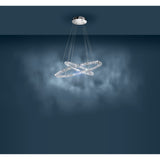 Toneria Clear Glass Pendant Light - Chrome