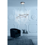 Toneria Clear Glass Pendant Light - Chrome