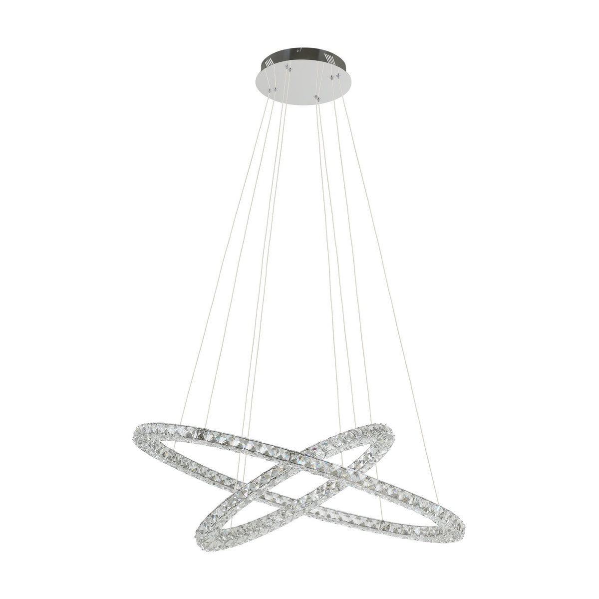 Toneria Clear Glass Pendant Light - Chrome