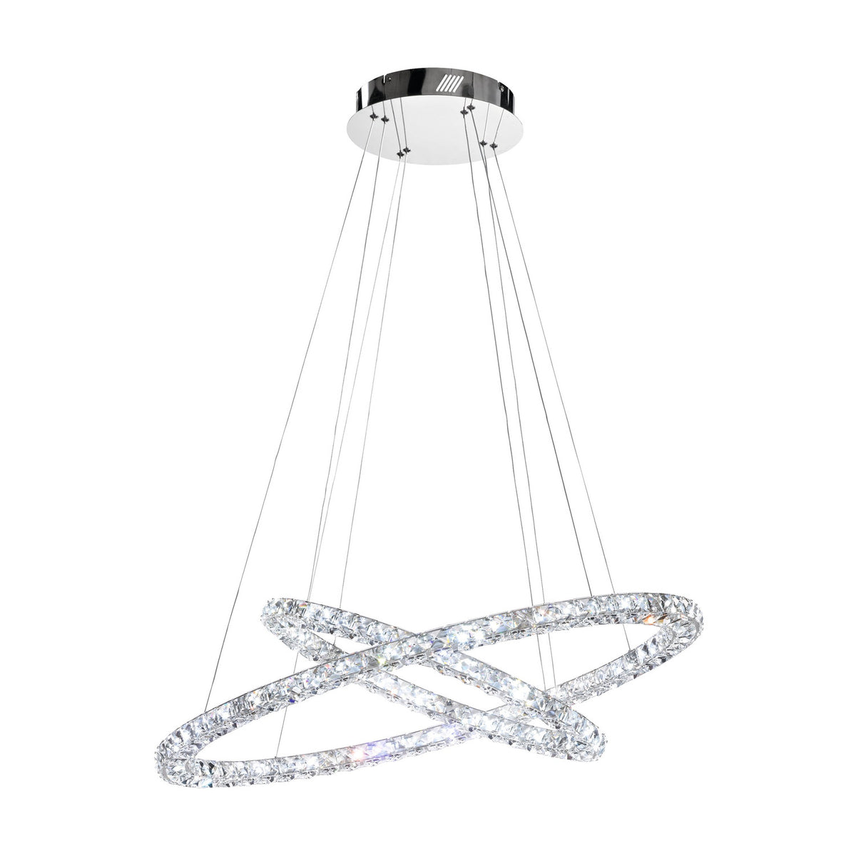 Toneria Clear Glass Pendant Light - Chrome