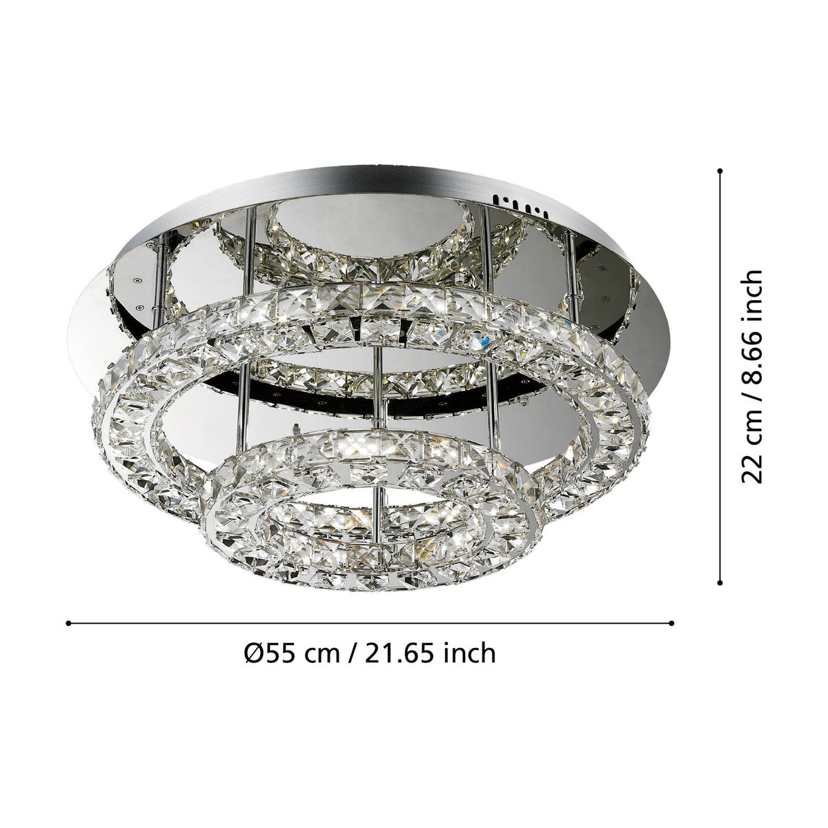 Toneria LED Ceiling Light - Chrome
