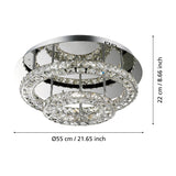 Toneria LED Ceiling Light - Chrome