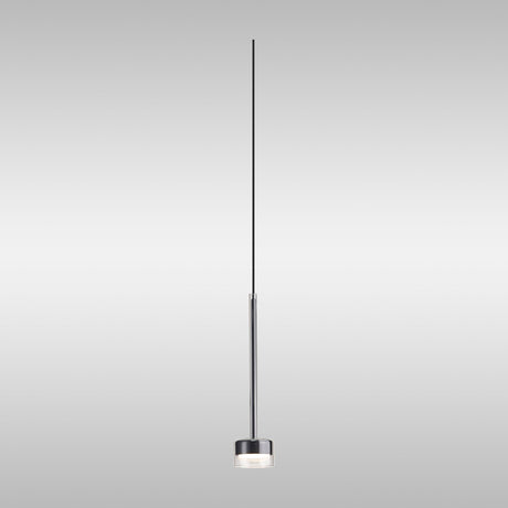 Tonic Dimmable LED Glass Pendant Light 12W 2700K - Chrome & Clear