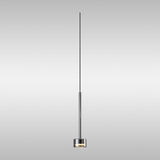 Tonic Dimmable LED Glass Pendant Light 12W 2700K - Chrome