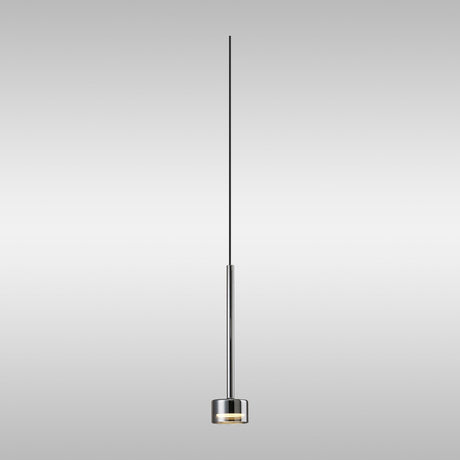 Tonic Dimmable LED Glass Pendant Light 12W 2700K - Chrome