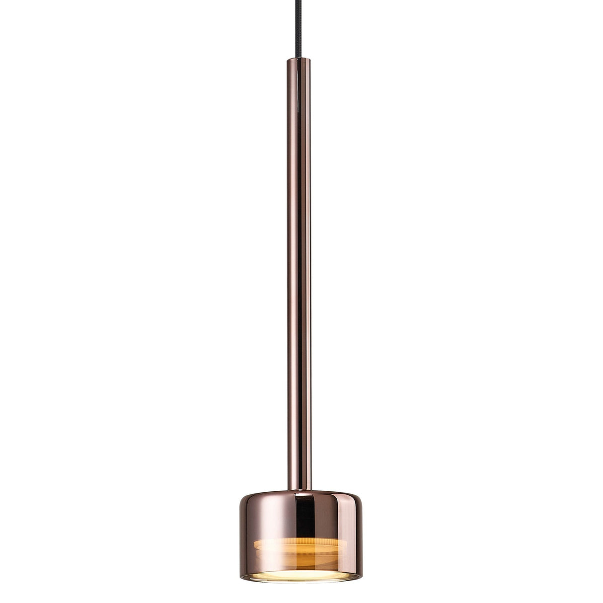 Tonic Dimmable LED Glass Pendant Light 12W 4000K - Copper