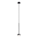 Tonic Dimmable LED Glass Pendant Light 12W 3000K - Clear & Black