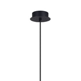 Tonic Dimmable LED Glass Pendant Light 12W 4000K - Clear & Black