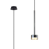 Tonic Dimmable LED Glass Pendant Light 12W 2700K - Bronze & Black