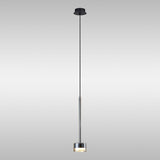 Tonic Dimmable LED Glass Pendant Light 12W 2700K - Bronze & Black