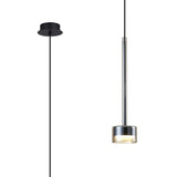 Tonic Dimmable LED Glass Pendant Light 12W 3000K - Bronze & Black