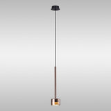 Tonic Dimmable LED Glass Pendant Light 12W 2700K - Copper & Black