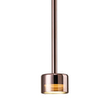 Tonic Dimmable LED Glass Pendant Light 12W 3000K - Copper & Black