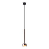 Tonic Dimmable LED Glass Pendant Light 12W 4000K - Copper & Black