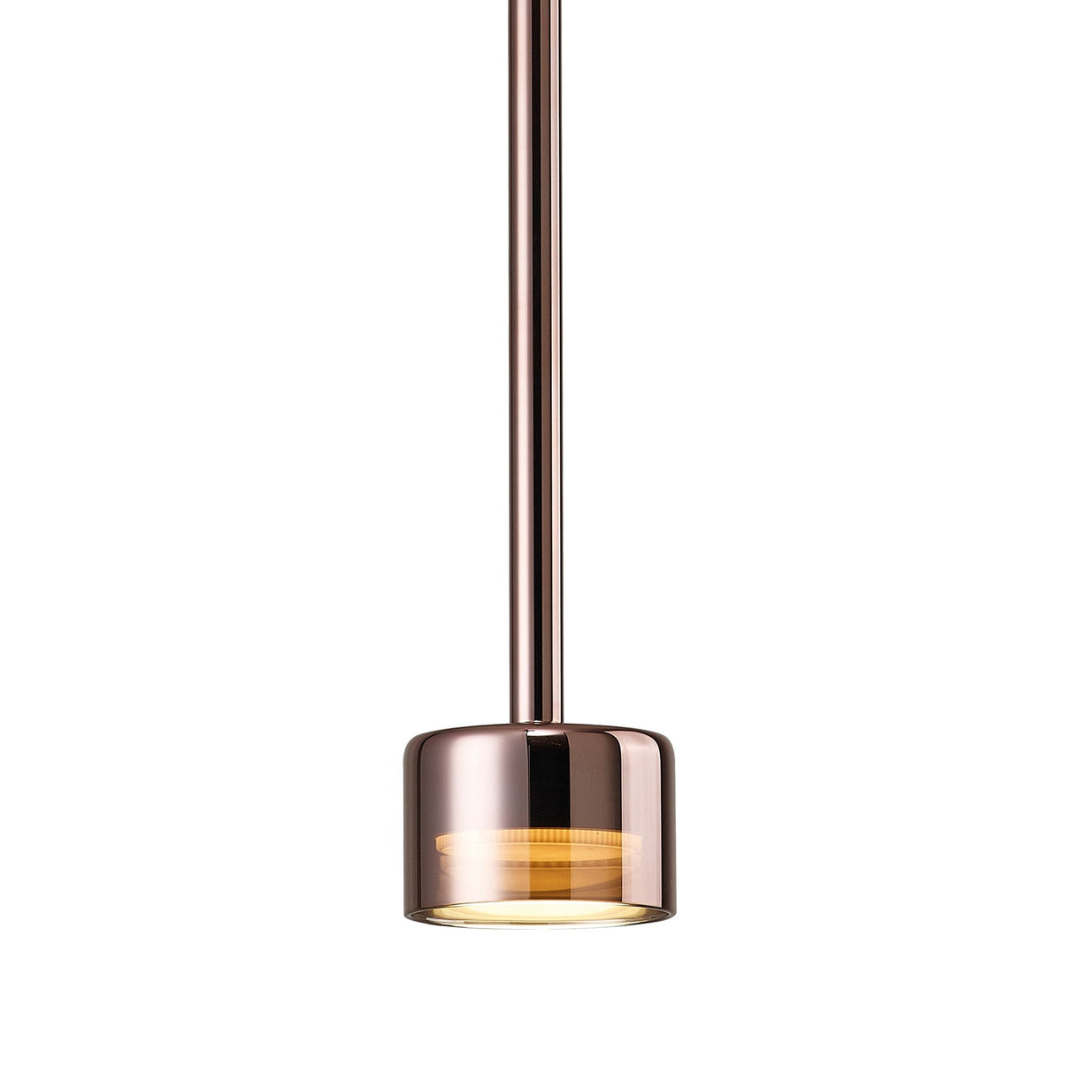 Tonic Dimmable LED Glass Pendant Light 12W 4000K - Copper & Black