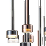 Tonic 14 Light Dimmable LED Cluster Pendant Light 168W 4000K - Multicoloured