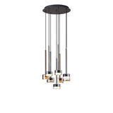 Tonic 8 Light Dimmable LED Cluster Pendant Light 96W 3000K - Multicoloured