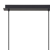 Tonic 3 Light Dimmable LED Glass Bar Pendant Light 3000K - Chrome & Black