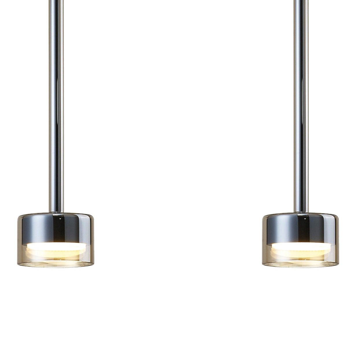 Tonic 3 Light Dimmable LED Glass Bar Pendant Light 3000K - Bronze & Black