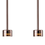 Tonic 3 Light Dimmable LED Glass Bar Pendant Light 4000K - Copper & Black