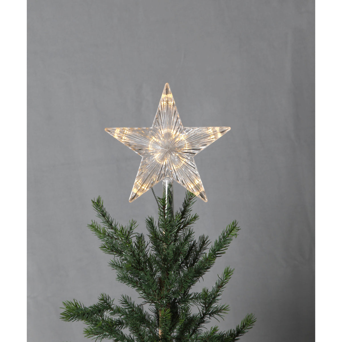 Topsy LED Christmas Tree Topper - Clear