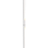 The Tsunami LED Floor Lamp 25W 3000K in Sand White features a modern, slim, minimalist design with vertical light strips along its length, shown against a plain white background.