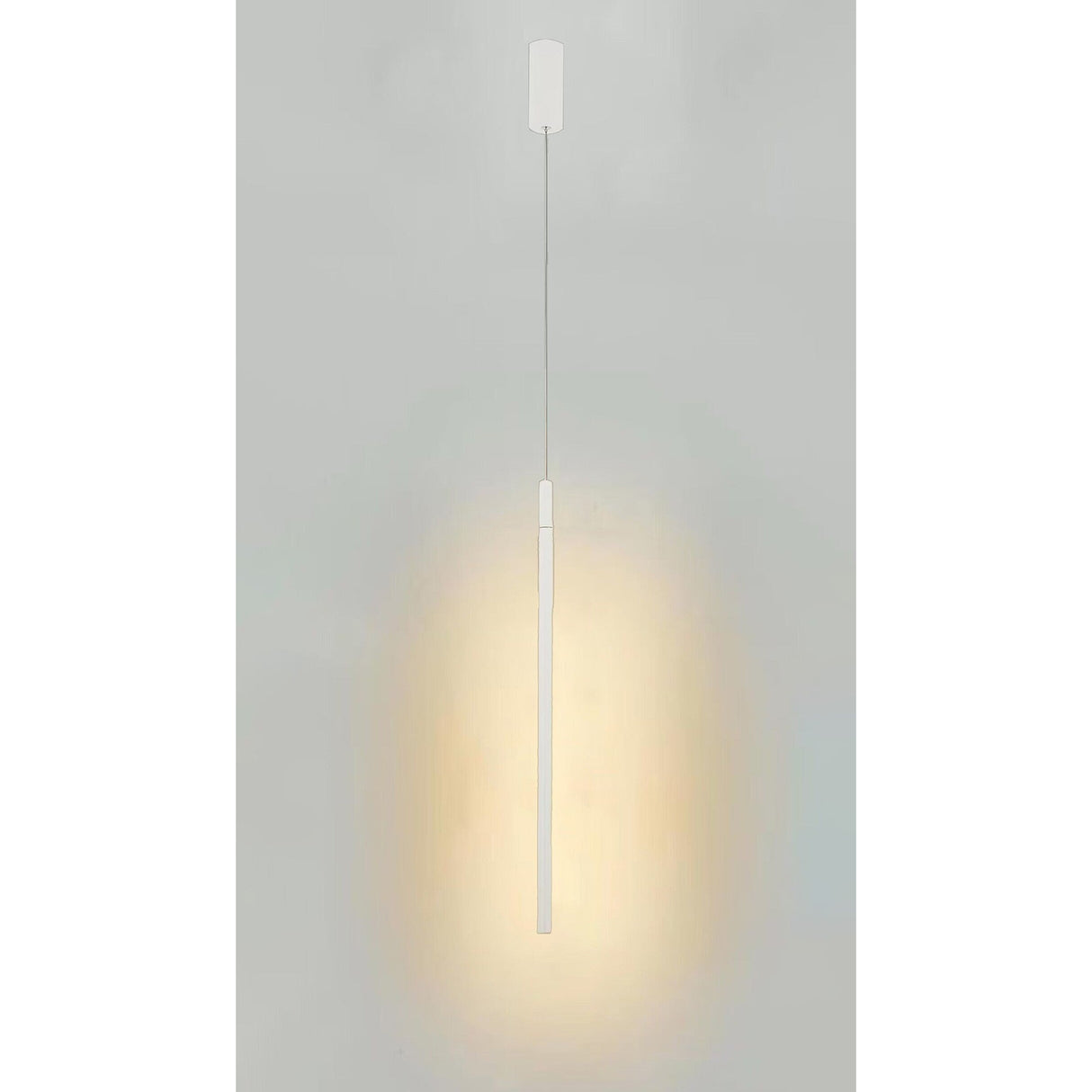 Torch Vertical LED Glass Pendant Light 11W 3000K - Sand White