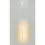 Torch Vertical LED Glass Pendant Light 11W 3000K - Sand White