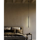 Torch Vertical LED Glass Pendant Light 11W 3000K - Sand Black