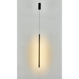 Torch Vertical LED Glass Pendant Light 11W 3000K - Sand Black