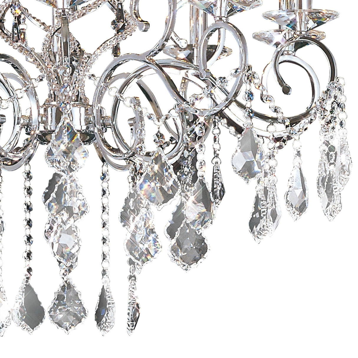 Torino 73cm 15 Light Crystal Chandelier - Polished Chrome