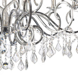 Torino 100cm 18 Light Crystal Chandelier - Polished Chrome