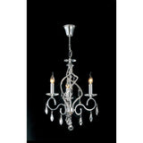 Torino 46cm 3 Light Crystal Chandelier - Polished Chrome
