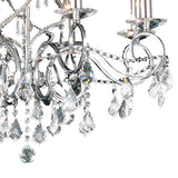 Torino 74cm 8 Light Crystal Chandelier - Polished Chrome