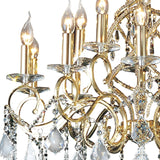 Torino 73cm 15 Light Crystal Chandelier - French Gold