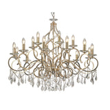 Torino 100cm 18 Light Crystal Chandelier - French Gold