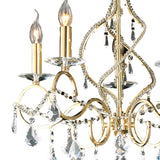 Torino 58cm 5 Light Crystal Chandelier - French Gold