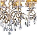 Torino 74cm 8 Light Crystal Chandelier - French Gold