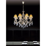 Torino 74cm 8 Light Crystal Chandelier - French Gold