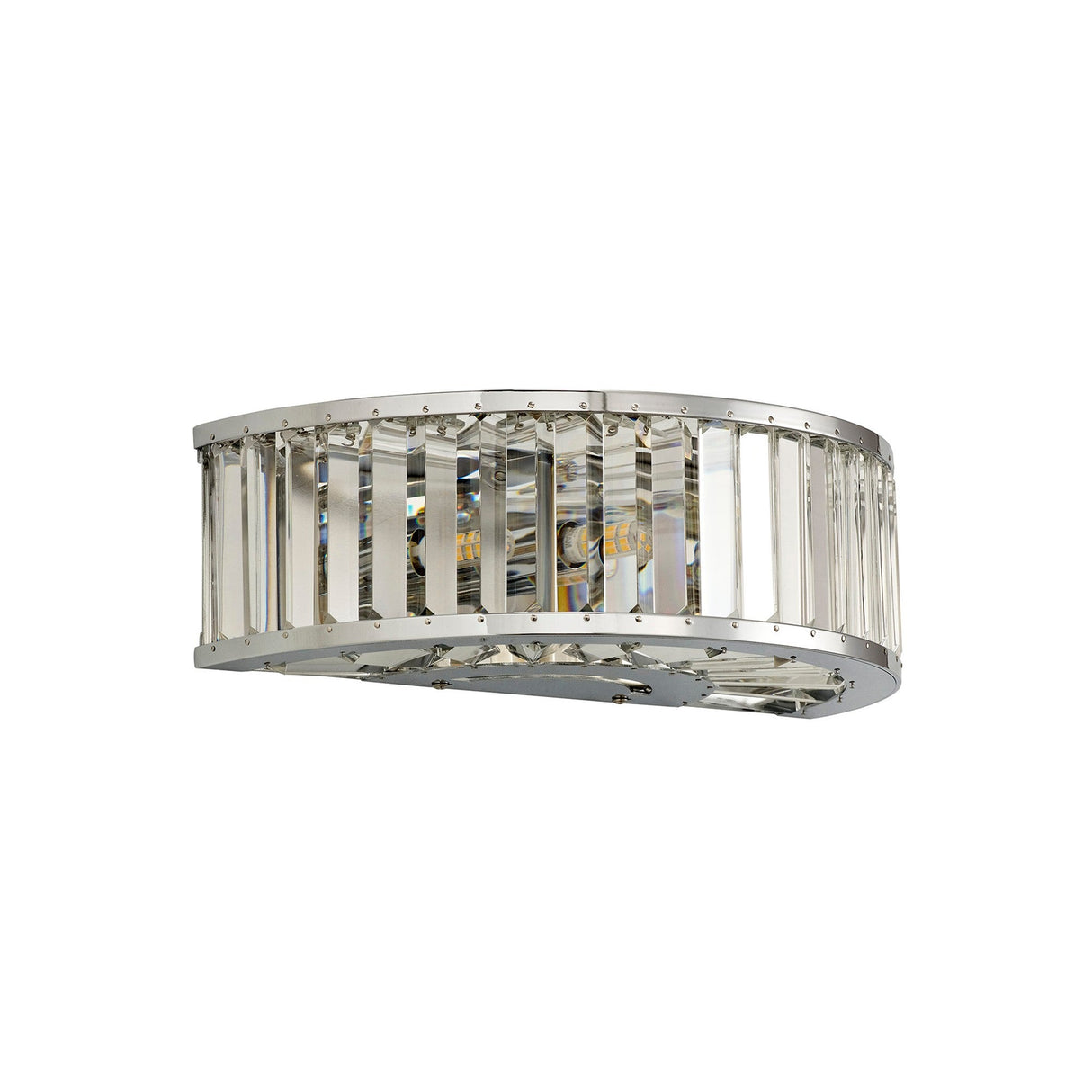 Torre 3 Light Crystal Wall Light - Polished Chrome