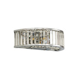 Torre 3 Light Crystal Wall Light - Polished Chrome