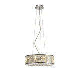 Torre 38cm 5 Light Crystal Suspension Light - Polished Chrome