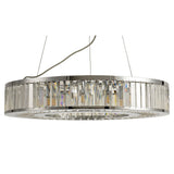 Torre 61cm 9 Light Crystal Suspension Light - Polished Chrome