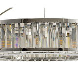 Torre 61cm 9 Light Crystal Suspension Light - Polished Chrome