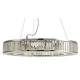 Torre 75cm 10 Light Crystal Suspension Light - Polished Chrome