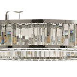 Torre 75cm 10 Light Crystal Suspension Light - Polished Chrome
