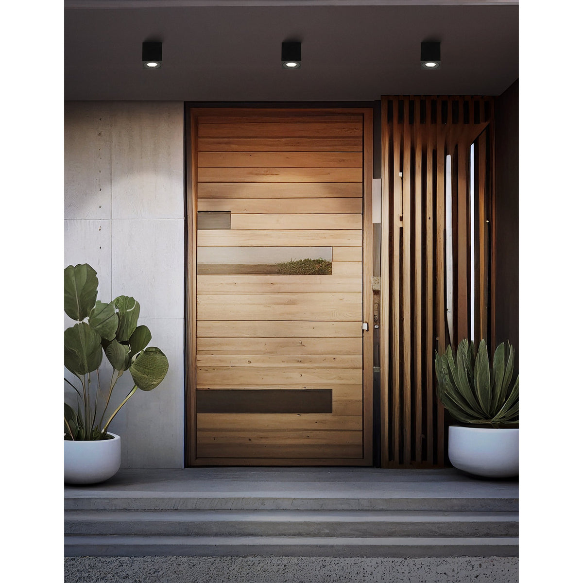 Torrecola Outdoor Wall Light 8 x 8cm - Black